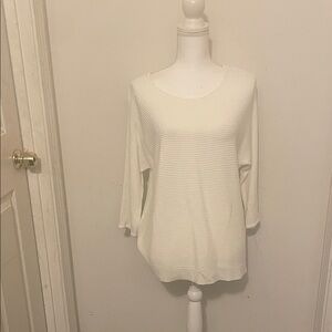 Chico's Ivory Knit Top